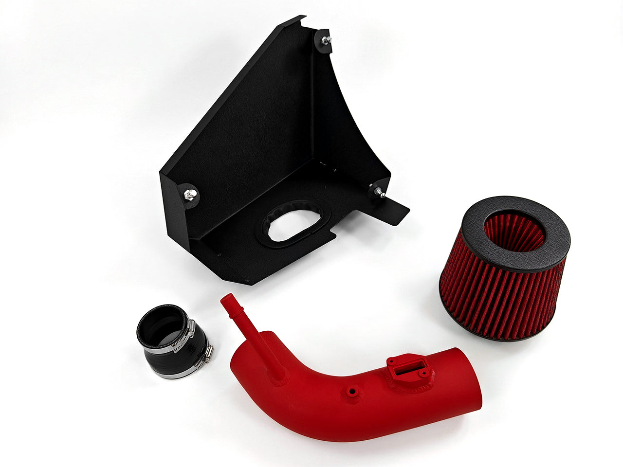2013-2019 Cadillac ATS 2.0L Turbo Cold Air Intake - Wrinkle Red