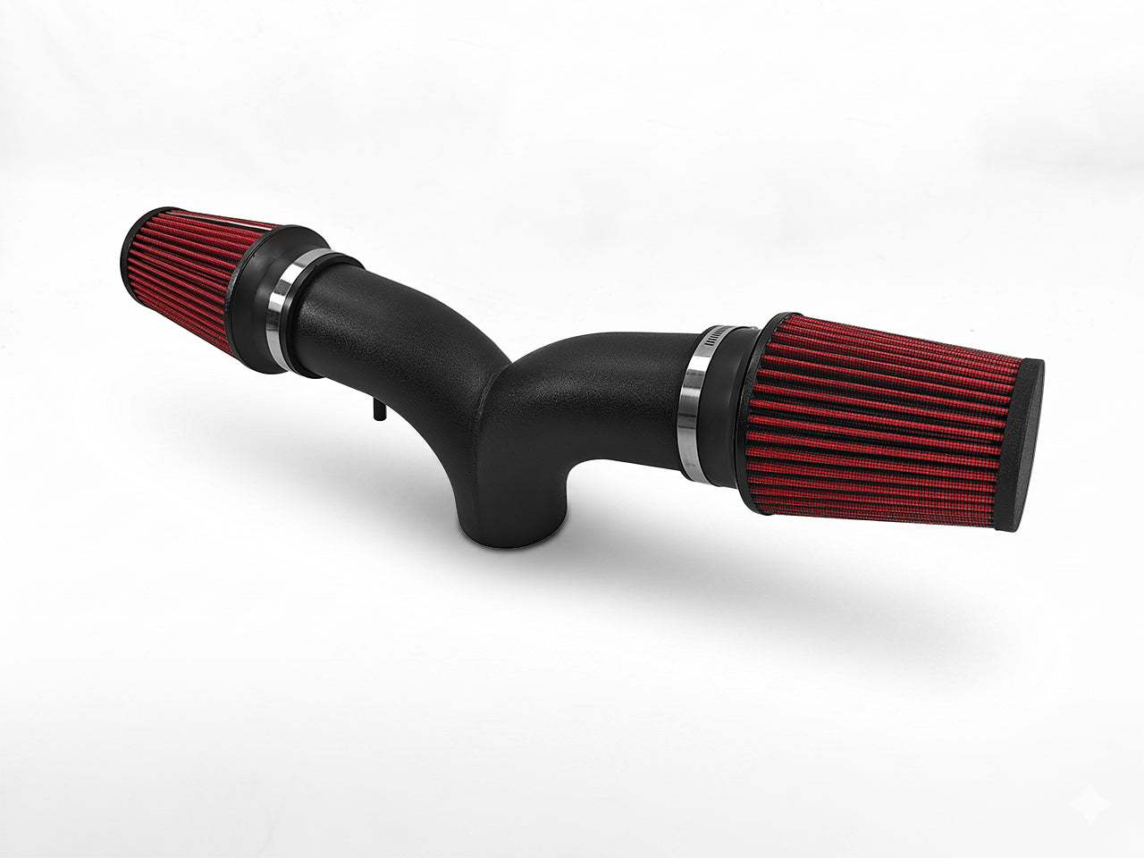 2005-2010 Jeep Grand Cherokee 5.7L 6.1L V8 Dual Air Intake Wrinkle Black