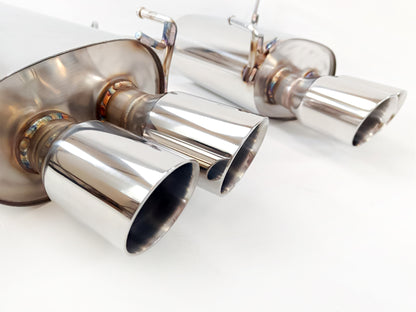 2015-2021 Subaru WRX STI VA Sedan Catback Exhaust Quad Tips