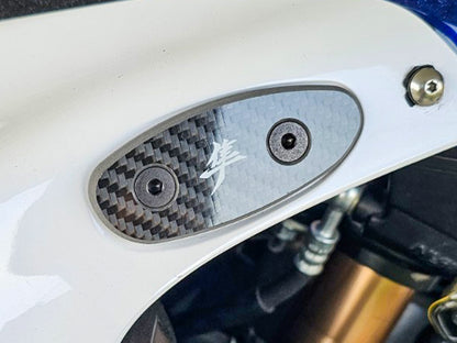 1999-2020 Suzuki Hayabusa GSX1300R Carbon Fiber Mirror Block Off Plates