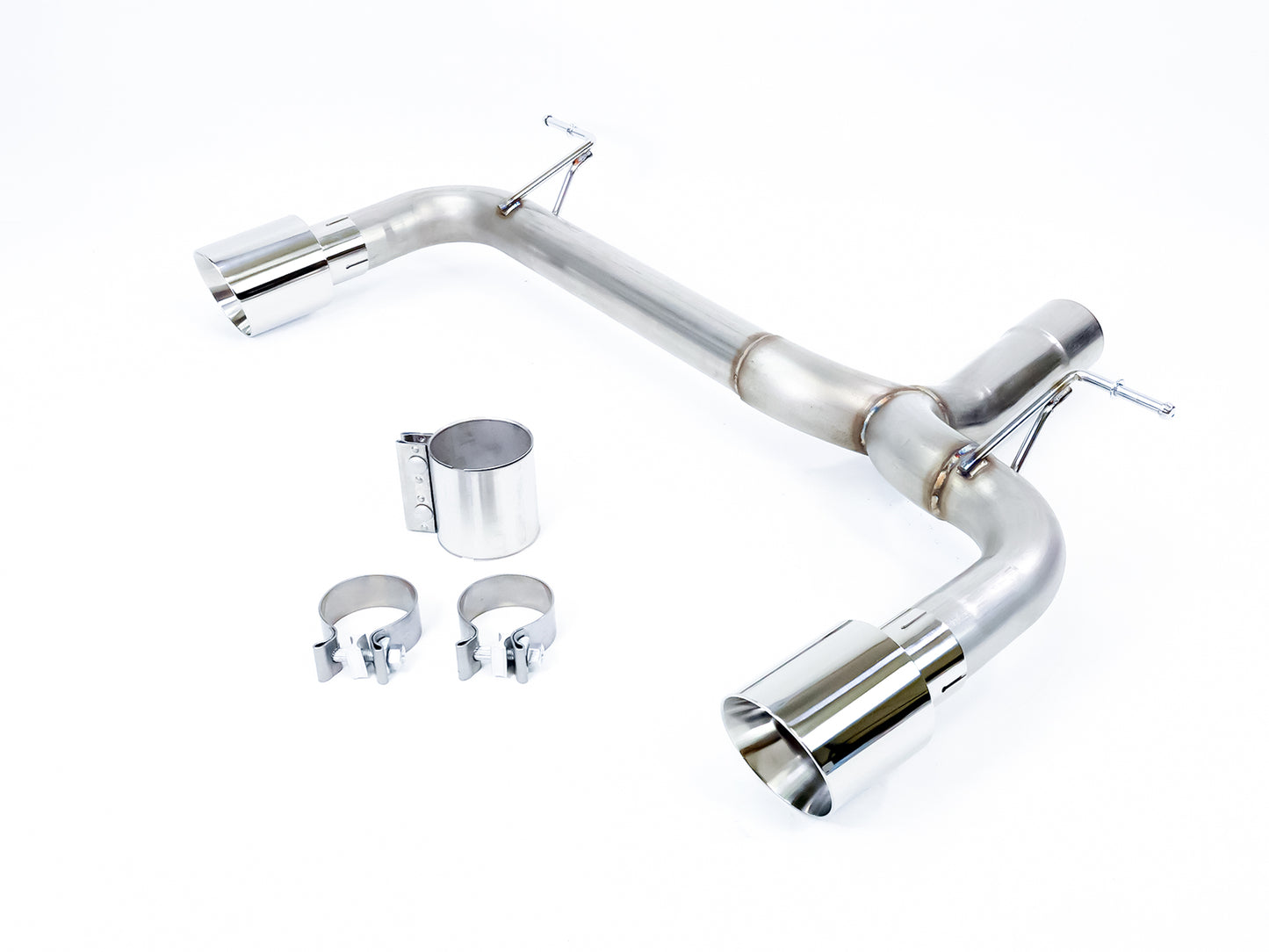 2012-2015 BMW 335i (F30) Mufflerless Axle Back Exhaust Polished Tips