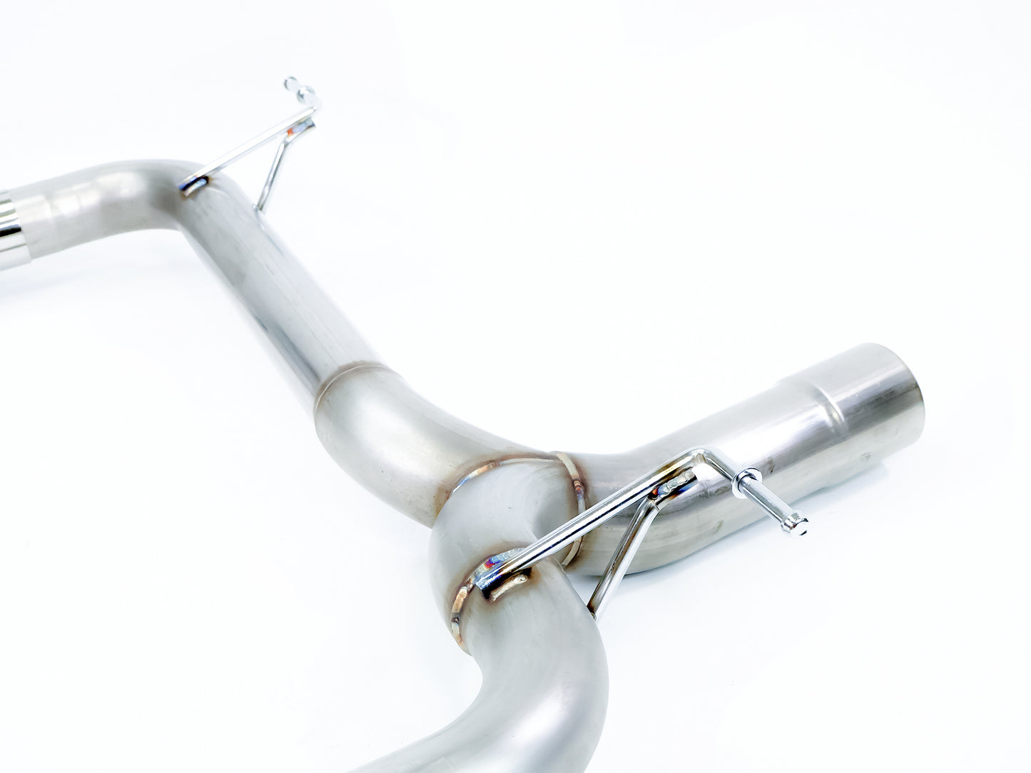 2012-2015 BMW 335i (F30) Mufflerless Axle Back Exhaust Polished Tips