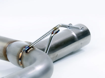 2012-2015 BMW 335i (F30) Mufflerless Axle Back Exhaust Polished Tips