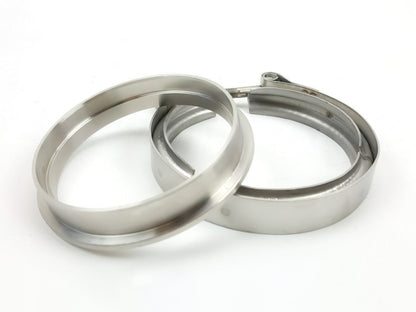 Borg Warner 4.62" Clamp & Stainless Steel Flange Kit S400 Turbo Exhaust Pipe