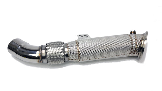 2020-2023 Toyota GR Supra MKV A90 Catless Downpipe with Heatshield