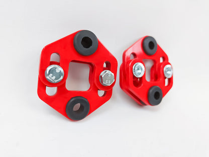 Adjustable Exhaust Hangers Gloss Red Pair