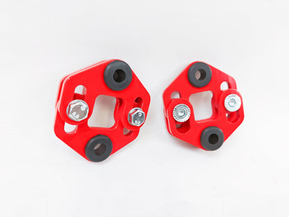 Adjustable Exhaust Hangers Gloss Red Pair