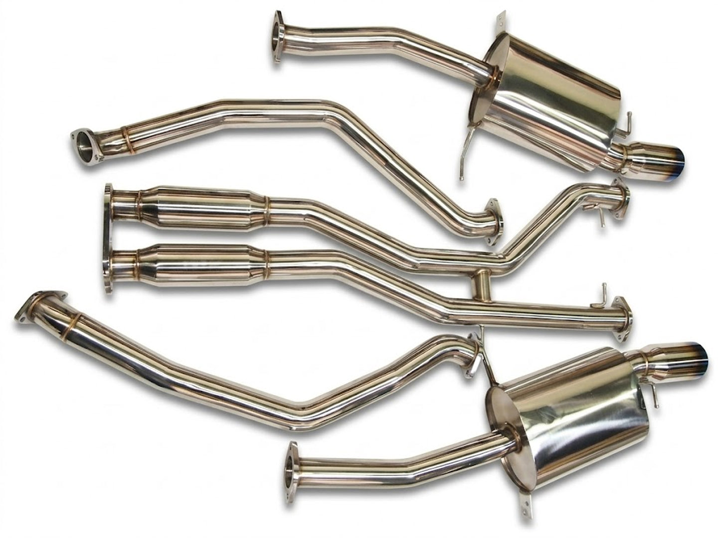 07-13 BMW 335i E90 E92 Twin Turbo N54/N55 Full Catback Exhaust THICK WALL BURNT TIPS
