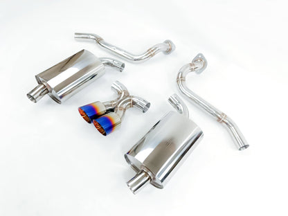 13-16 Porsche Cayman Boxster 981 Base S Burnt Tip Catback Exhaust System
