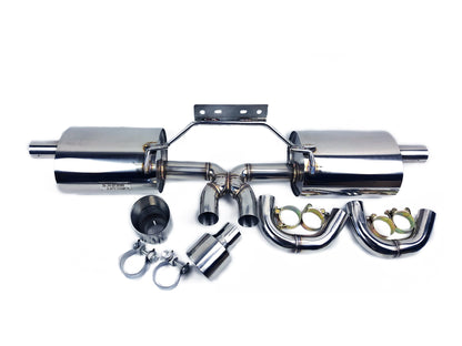 97-04 Porsche Boxster 986 V2 Polished Catback Exhaust System w/ C Pipes
