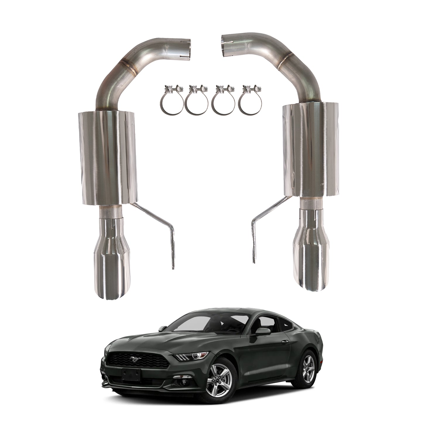 2015-2017 Ford Mustang V6 3.7L Performance Axleback Exhaust