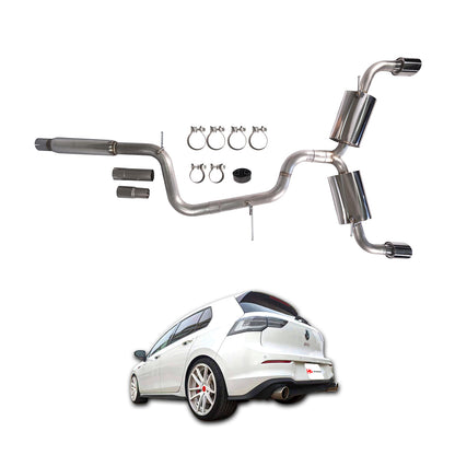 2022+ Volkswagen Golf GTI MK8 Catback Exhaust with Mufflers