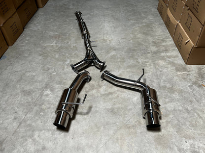 Blemished 02-09 Nissan 350Z Z33 Fairlady Y back Catback Exhaust w/ Silencer and Polished Tips