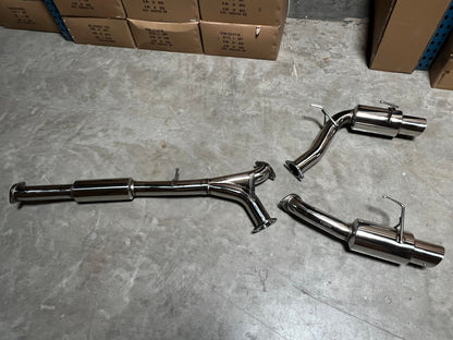 Blemished 02-09 Nissan 350Z Z33 Fairlady Y back Catback Exhaust w/ Silencer and Polished Tips