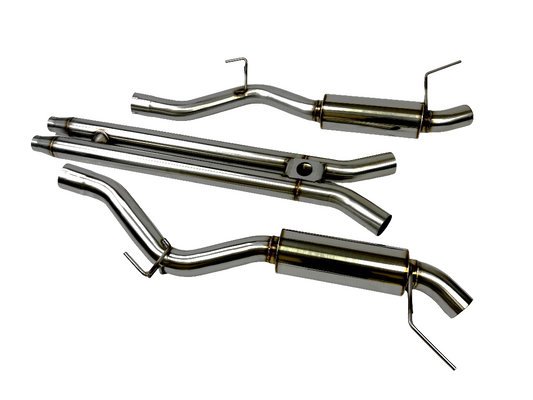 Ford Mustang GT 15-17 3" Catback H Pipe Exhaust Dual Mufflers NO TIPS  V8 5.0L