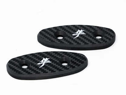 1999-2020 Suzuki Hayabusa GSX1300R Carbon Fiber Mirror Block Off Plates