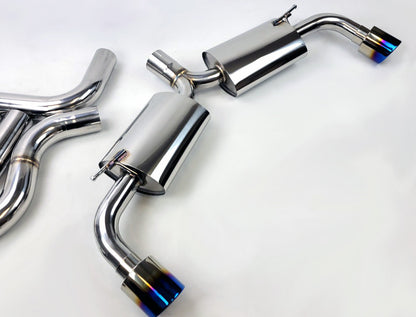 Volkswagen Golf GTI MK8 Catback Exhaust 2022-2023 Burnt Tip