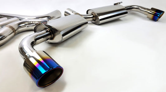 Volkswagen Golf GTI MK8 Catback Exhaust 2022-2023 Burnt Tip