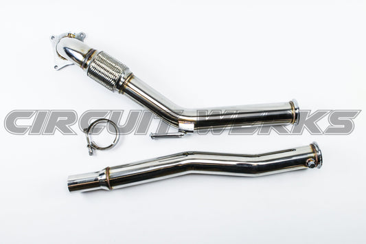 06-14 Golf GTi MK6 MKVI 2.0T Exhaust Volkswagen Turbo DeCat Downpipe 2.0L MK 6 (CCTA)