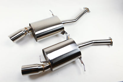 07-10 BMW 335iX AWD E90 E92 N54 Twin Turbo Catback Exhaust Sedan Coupe Thick Wall Tip