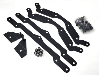 07-14 Polaris RZR 800 Adjustable 3" Lift Kit Sway Bar Quick Disconnect Black