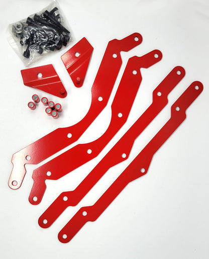 07-14 Polaris RZR 800 Adjustable 3" Lift Kit Sway Bar Quick Disconnect RED