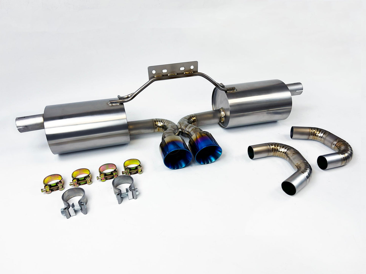97-04 Porsche Boxster 986 V2 Titanium Catback Exhaust System w/ C Pipes BURNT TIP