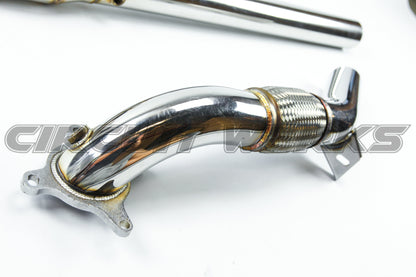 06-14 Volkswagen Golf MK6 MKVI GTi CBFA 2.0T Catless Exhaust Resonated Turbo Downpipe VI