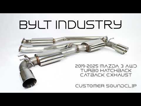 2019-2025 Mazda 3 80mm Catback Exhaust for AWD