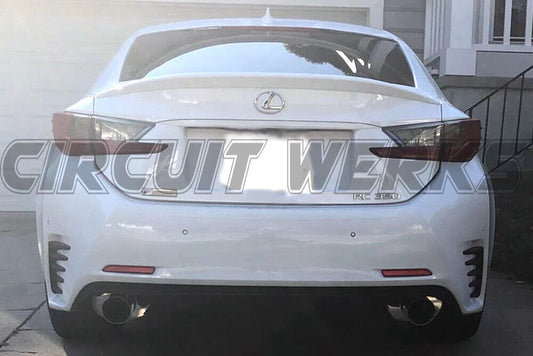 2015-2024 Lexus RC350 RC200T RC300 RWD AWD F-sport Mufflered Axle-Back Exhaust System