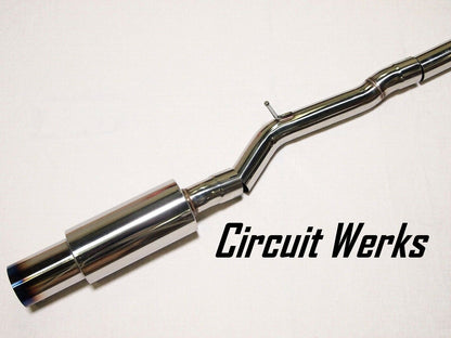 07-15 Mitsubishi Lancer Evolution EVOX EVO X 3" Burnt Exit Single Muffler Exhaust