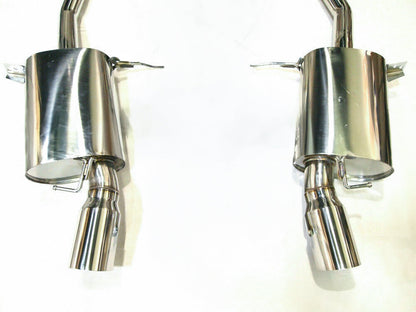 07-10 BMW 335i E90 E92 Twin Turbo N54 Coupe Sedan Polished Muffler Section Exhaut