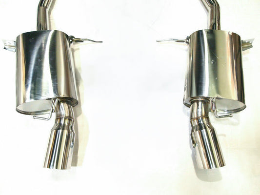 07-10 BMW 335i E90 E92 Twin Turbo N54 Coupe Sedan Polished Muffler Section Exhaut