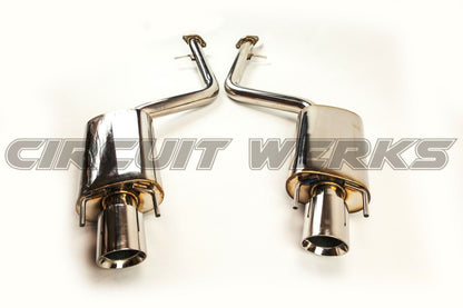2014-2021 IS IS250 IS350 IS200T RWD AWD Rear Axle-Back Exhaust System Muffler w/ Tips