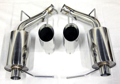 Trident Ford Mustang 2011-2014  V6 3.7L Axle Back Muffler Exhaust Thick Wall Tips