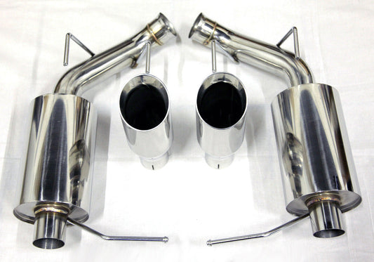 Trident Ford Mustang 2011-2014  V6 3.7L Axle Back Muffler Exhaust Thick Wall Tips