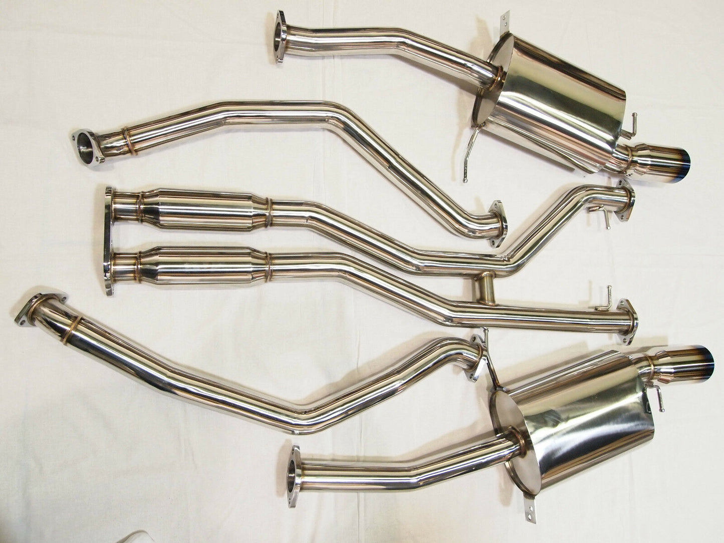 07-13 BMW 335i E90 E92 Twin Turbo N54/N55 Full Catback Exhaust THICK WALL BURNT TIPS