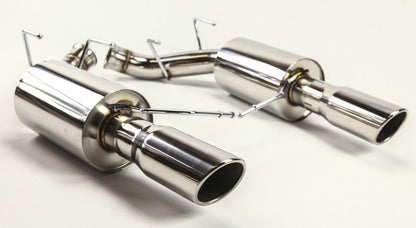 Ford Mustang V8 5.0L Axle Back Muffler Exhaust with Rolled Tips GT Stainless 11-14