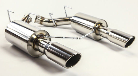 Ford Mustang V8 5.0L Axle Back Muffler Exhaust with Rolled Tips GT Stainless 11-14